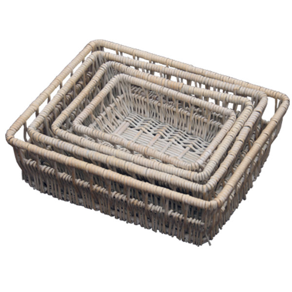 Brambly Cottage 4-tlg. Korb-Set Rhonda aus Korbgeflecht | Wayfair.de